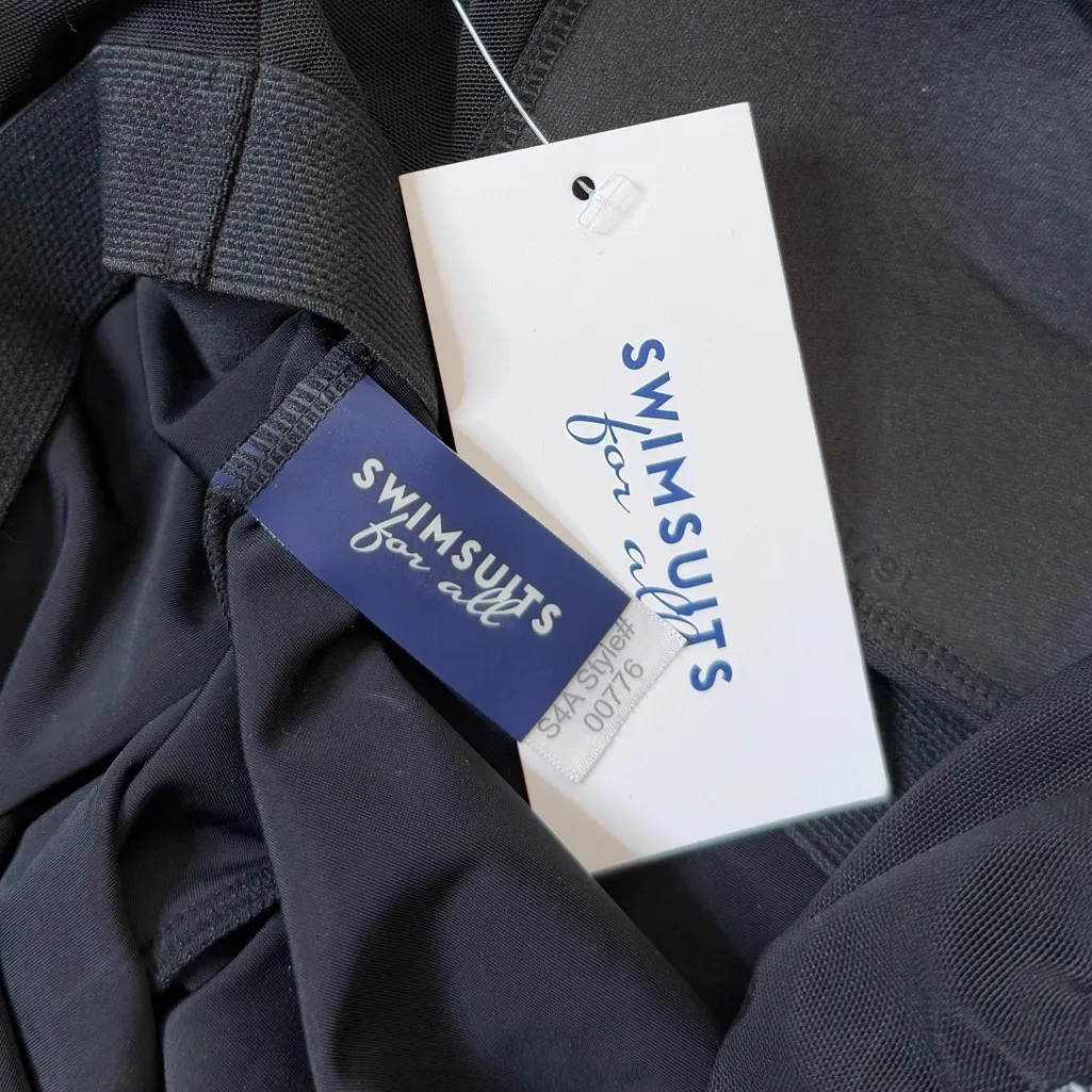 Swimsuits for All Tankini Top Swim Leopard Print Halter Handkerchief 16 New Brown - Image 5