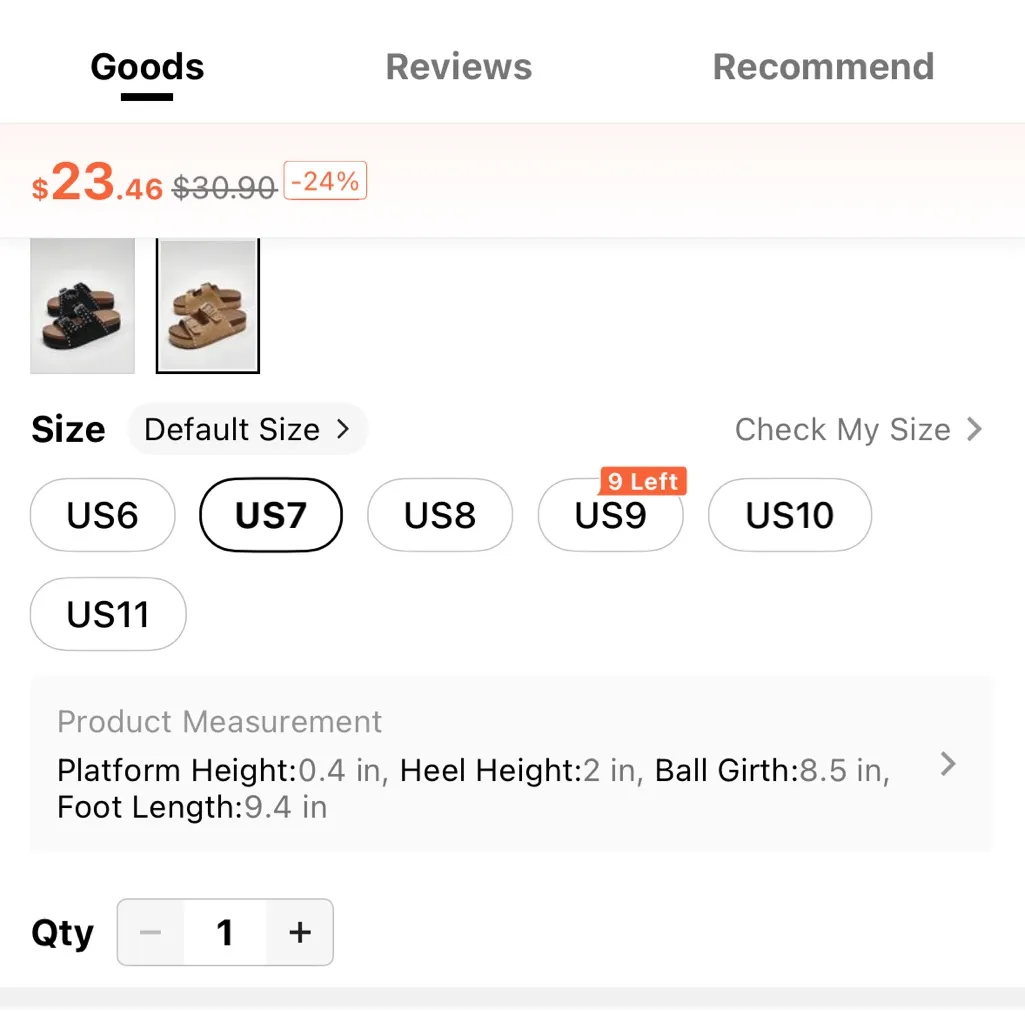 Stylish Tan Platform studded Sandals - Image 5