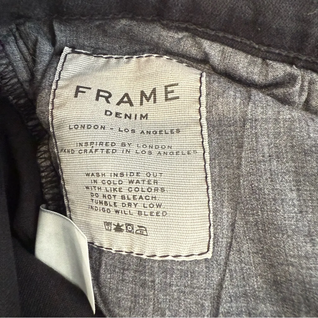 Frame Le Skinny de Jeanne Distressed Denim Jeans Women’s Size 29 Film Noir Black - Image 7