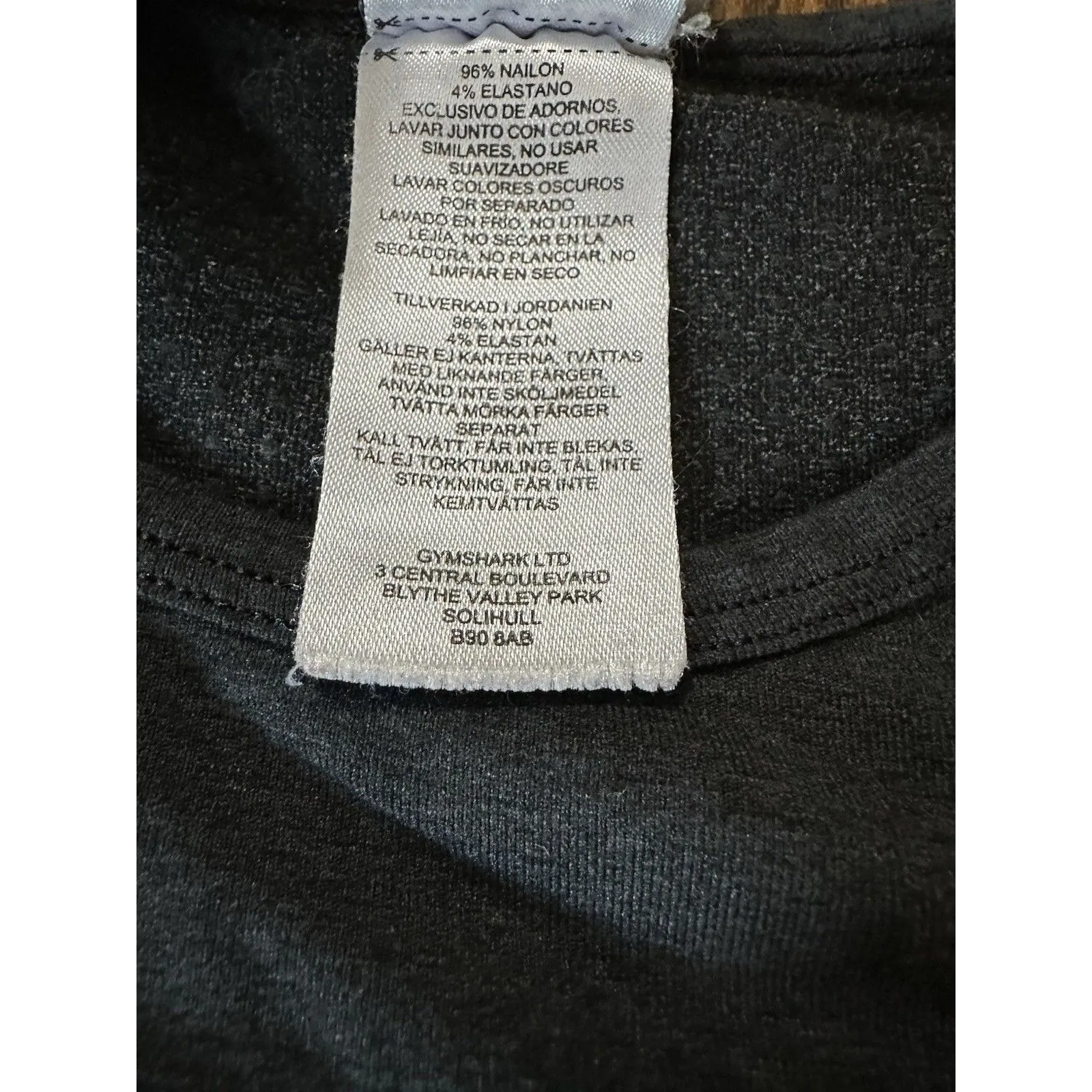 Gymshark Vital Seamless 2.0 Long Sleeve Crop Top Sz‎ S Black Marl Athleisure Gym - Image 5