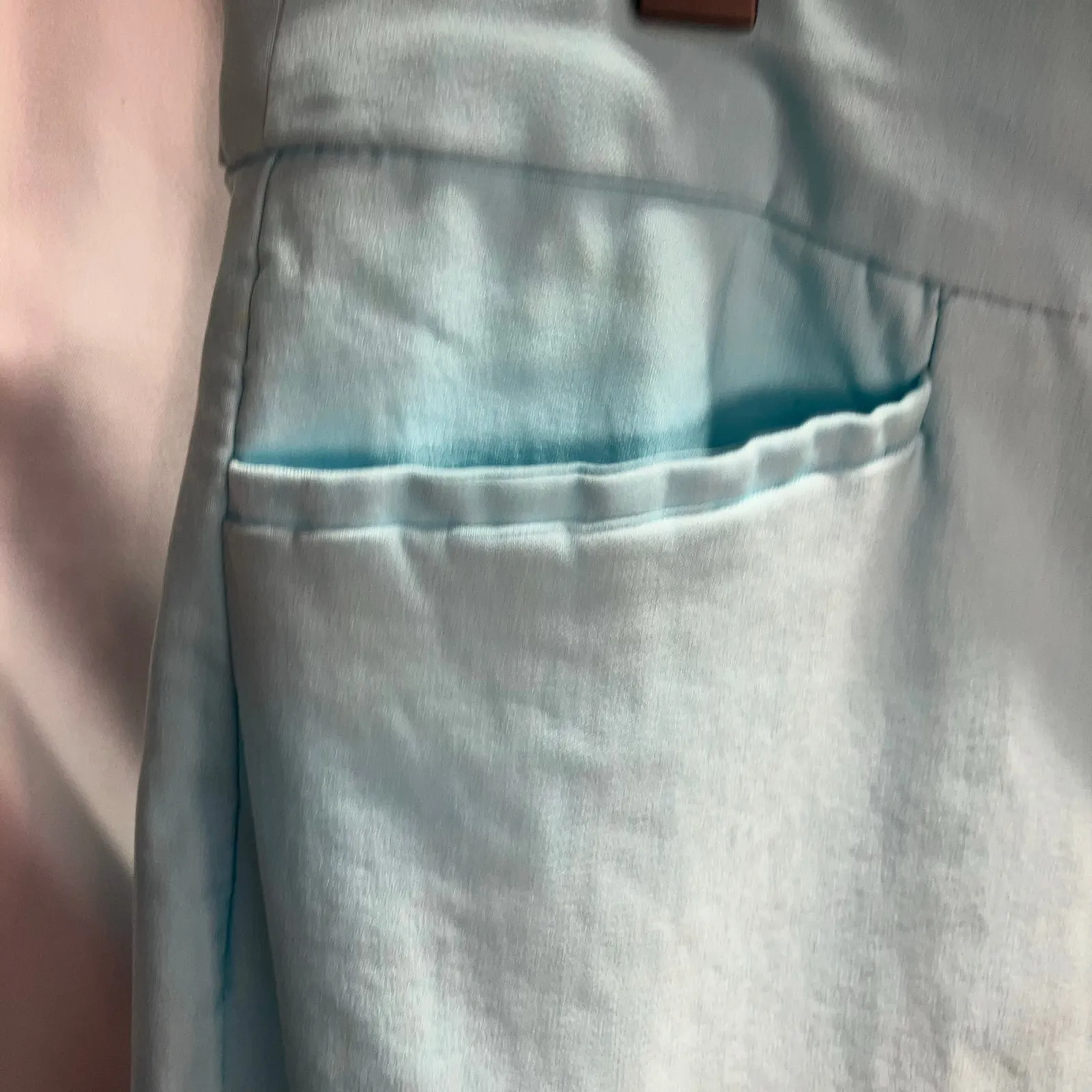 Chico's Pull-on Capris Womens 16 Light‎ Blue Spring Preppy Classic - Image 5