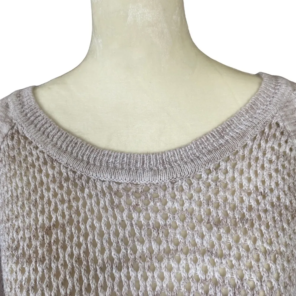 New York & Company long sleeve tan cream sweater top shirt women’s size medium - Image 6