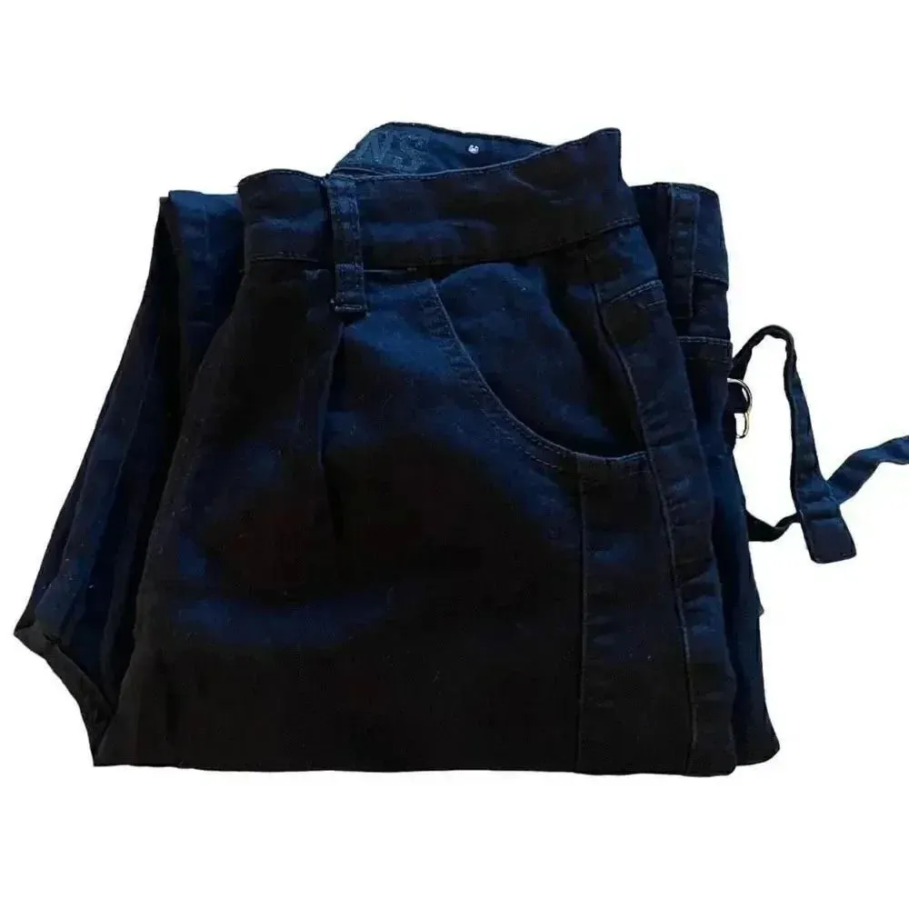 VIP Navy Soft Tencell Skinny High Rise Cargo Pockets SZ 9/29 # 1501 Blue - Image 7