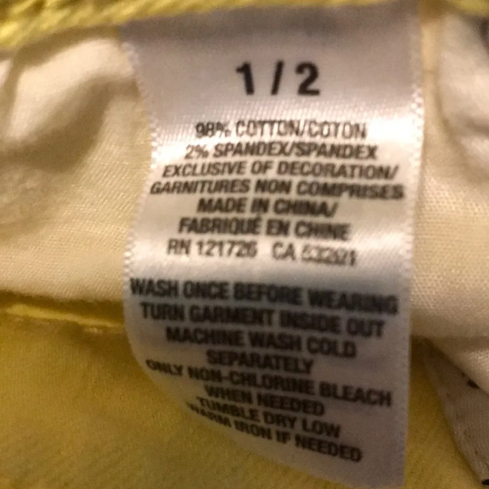 Aeropostale Yellow Jean Shorts 1150 - Image 4