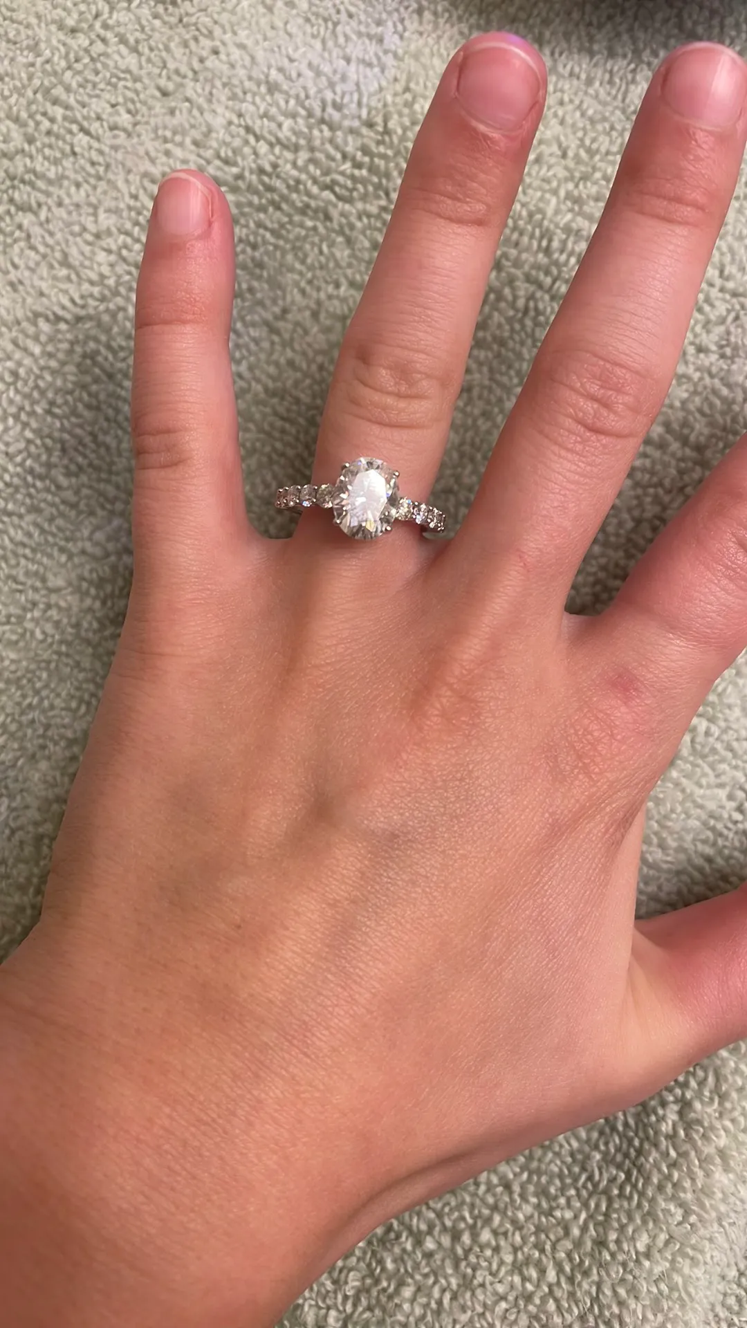 Engagement/Wedding Ring Silver - Image 3