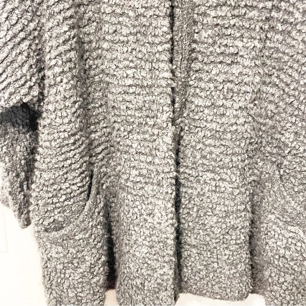 Polo Ralph Lauren Womens Size Medium Grey Open Front Wool Blend Cardigan Sweater - Image 3