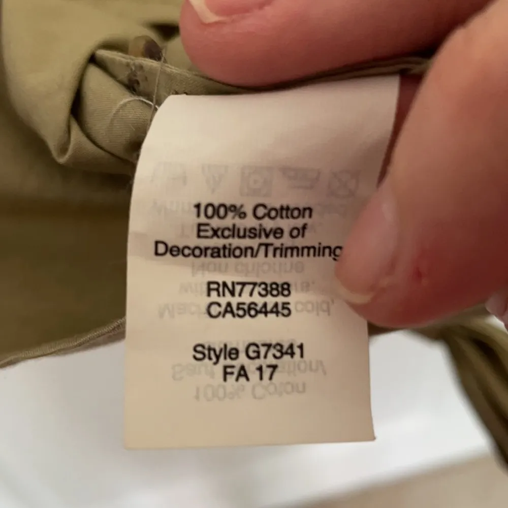 Madewell Khacki Front Tie Embroidered Top XS - Image 5