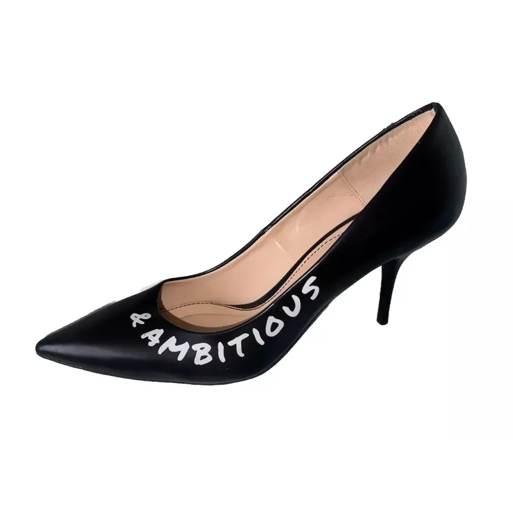 ZARA  Ambitious Unstoppable Black Pointed Toe Heel
Shoes 39 - Image 4