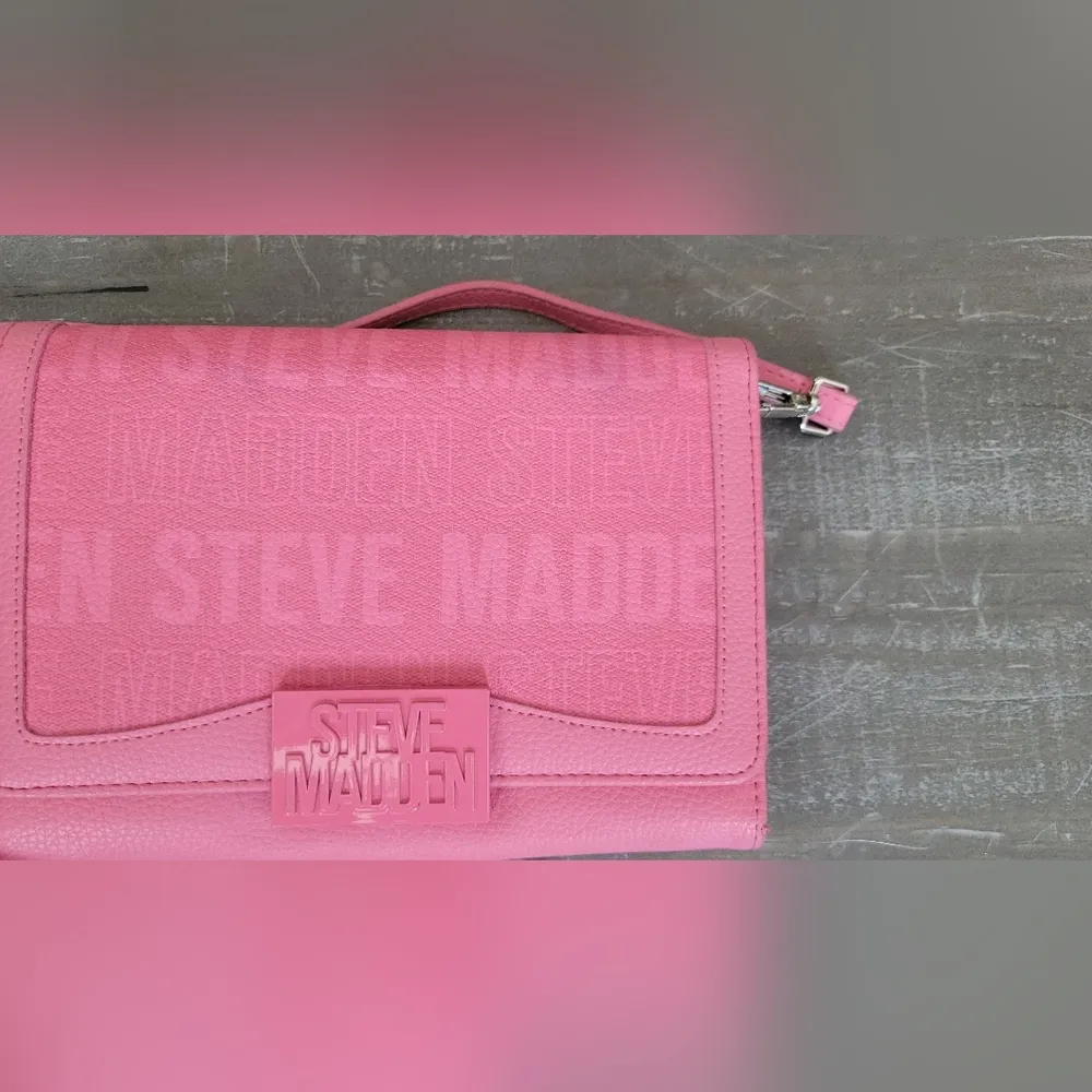 Steve Madden Bluna Crossbody Wallet Purse With Card Slots Zipper Pocket - Image 8