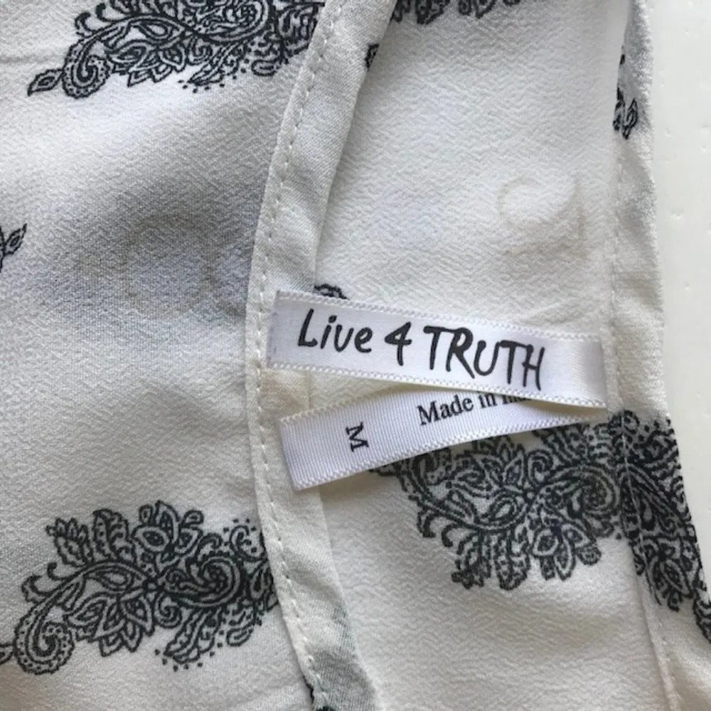 Live 4 Truth Blouse Top hi low Egyptian Semi Sheer - Image 7