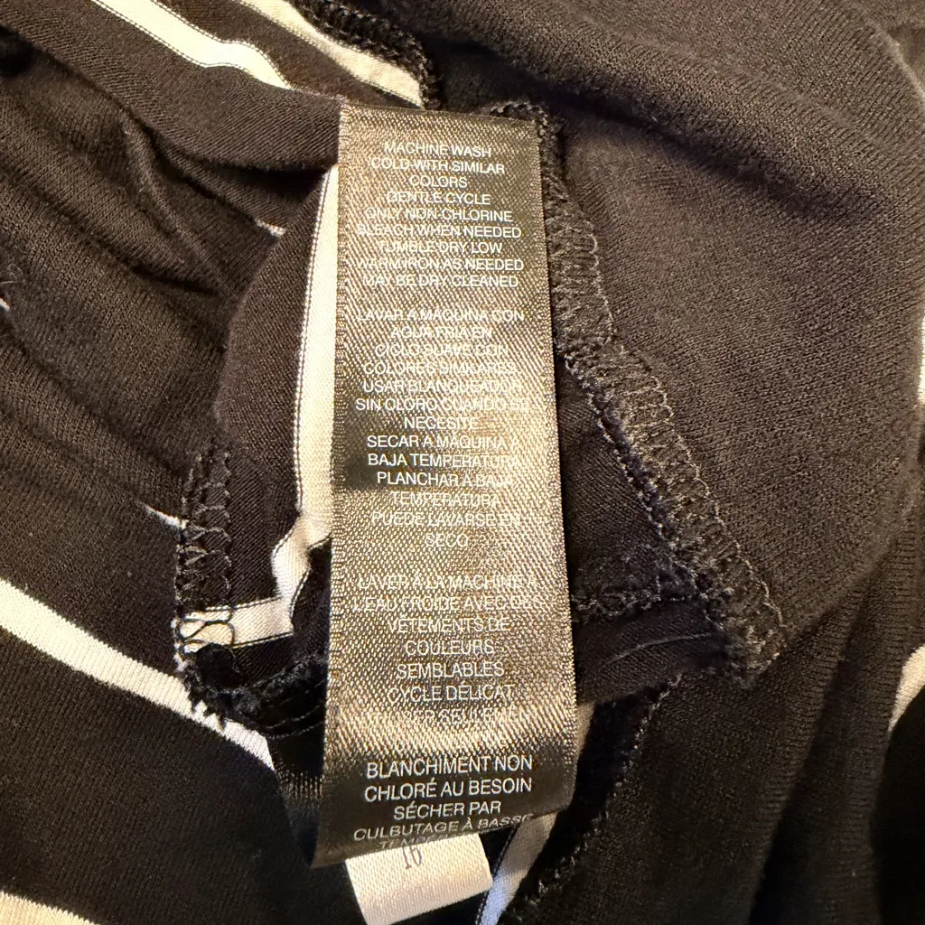 White House Black Market Black and White Striped Mini Dress - Image 11