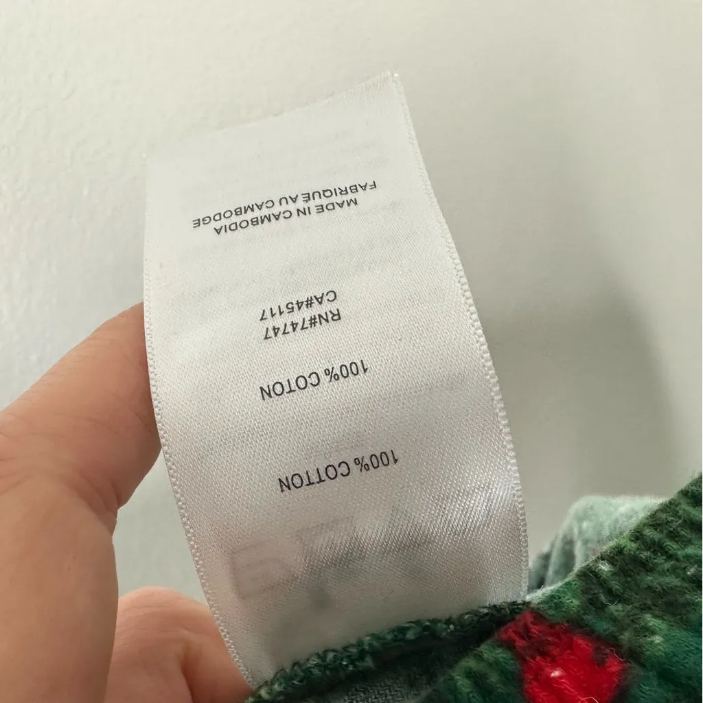 Natural Reflections 100% Cotton Flannel Pajama Pants M Big Foot Yeti Sasquatch - Image 7