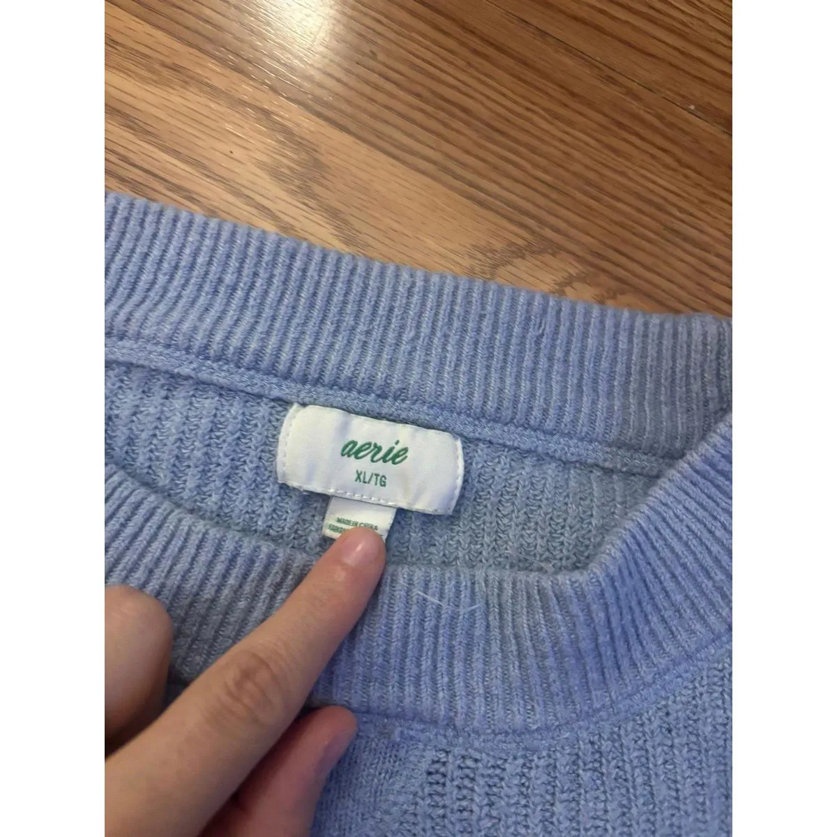 Aerie Oversized Crew Neck Sweater Size XL - Image 2
