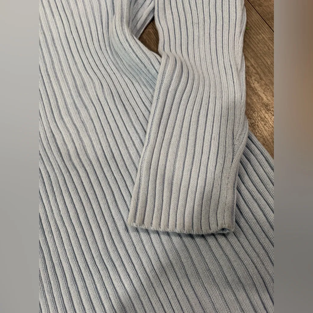 BP Light Blue Long Sleeve Sweater Dress - Image 8