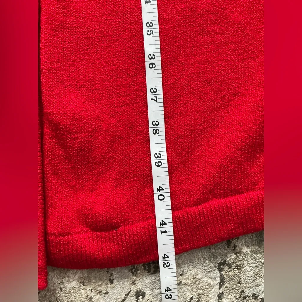 Elegant Red Button-Down Dress - Image 13