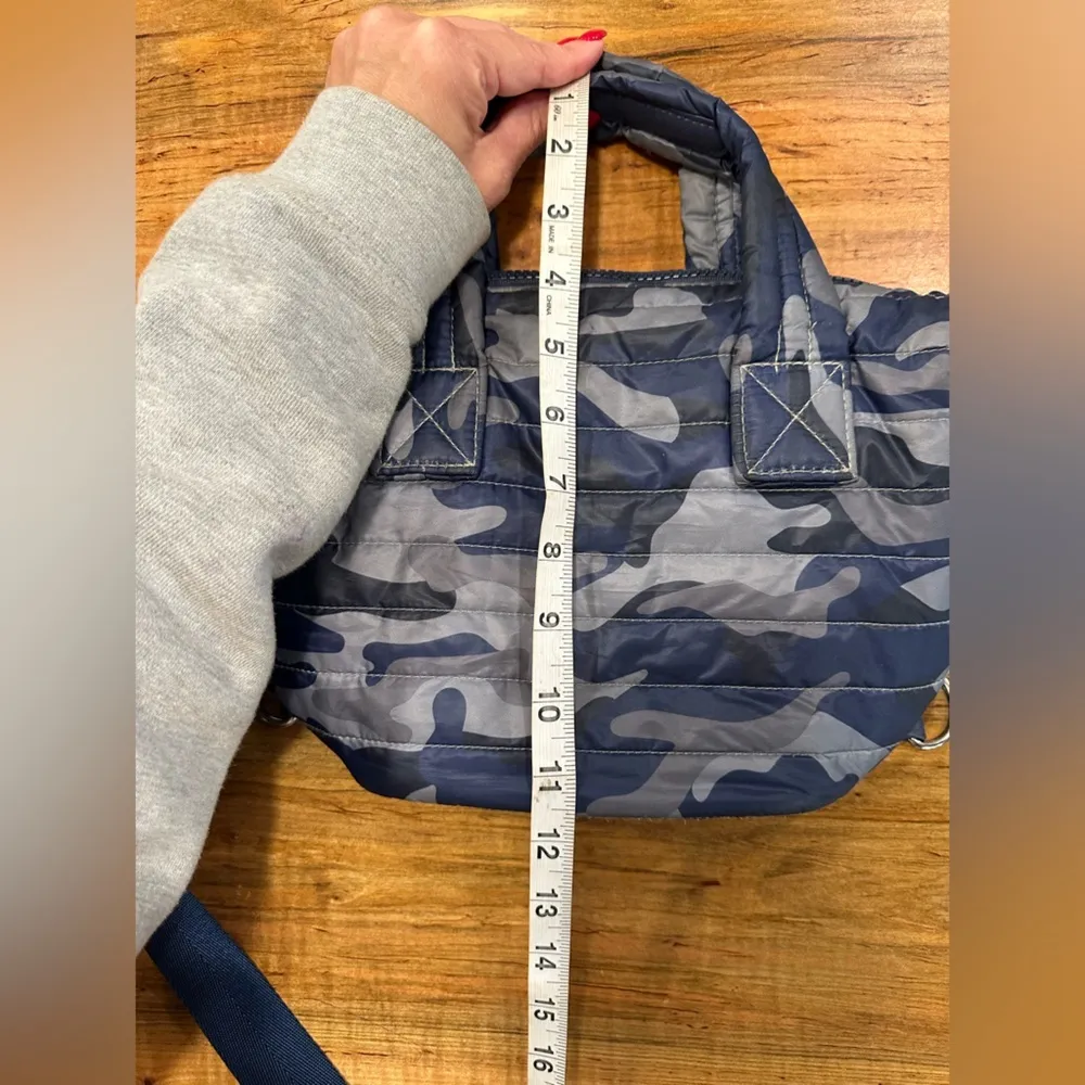 EUC Sondra Robert’s  squared Mini Tote Bag w bag handles adjustable strap canvas - Image 5