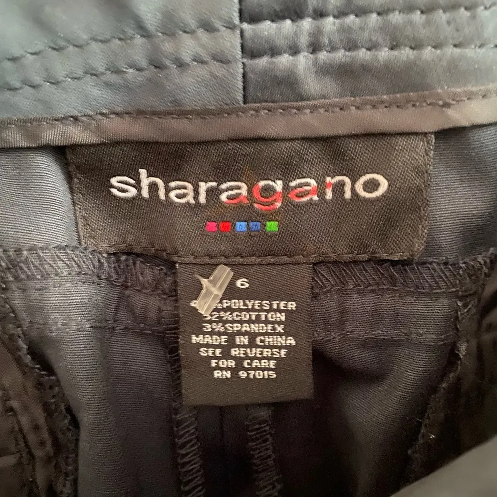 NWT Sharagano Navy Blue Mid Rise Twill Capri Pants Size 6 - Image 5