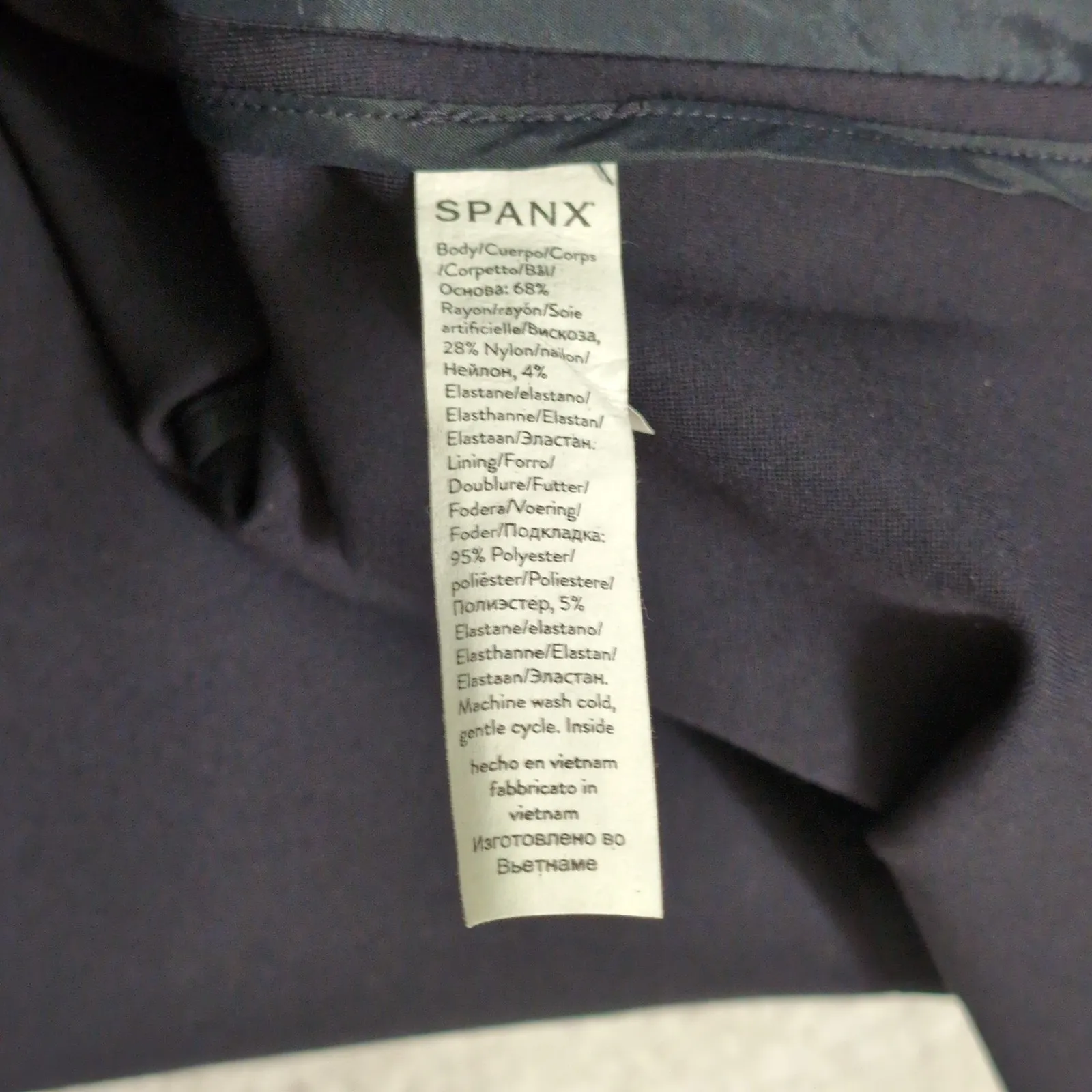 NWT Spanx Perfect Collarless Blazer Classic Navy Blue Size XL - Image 8