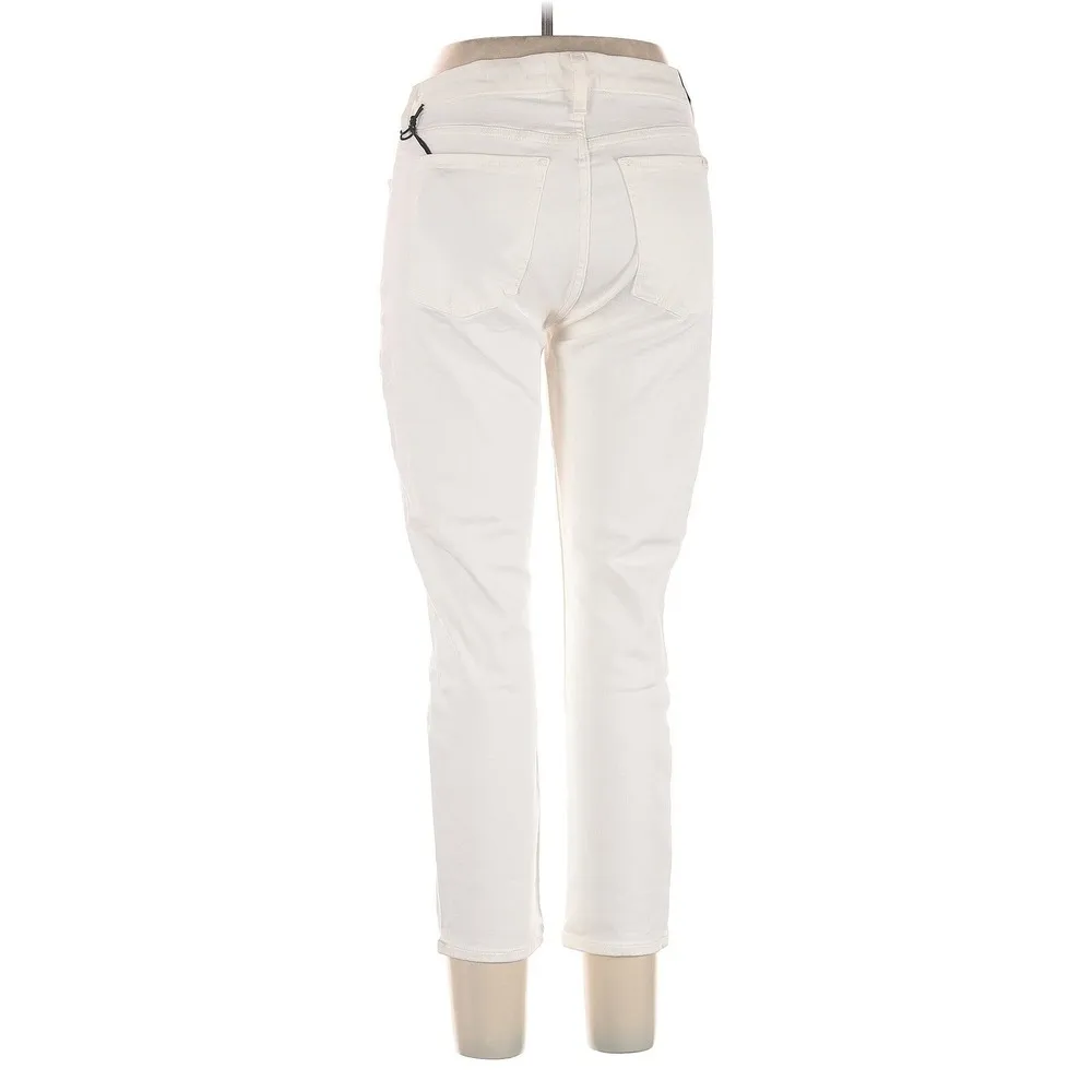 JEN7 by 7 For All Mankind White Boyfriend Skinny Jeans Sz 10 NWT‎ - Image 2
