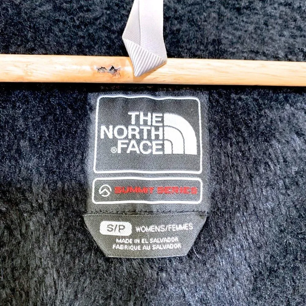 The North Face Summit Series Denali Full Zip Furry Fuzzy Jacket Black Small - Image 8