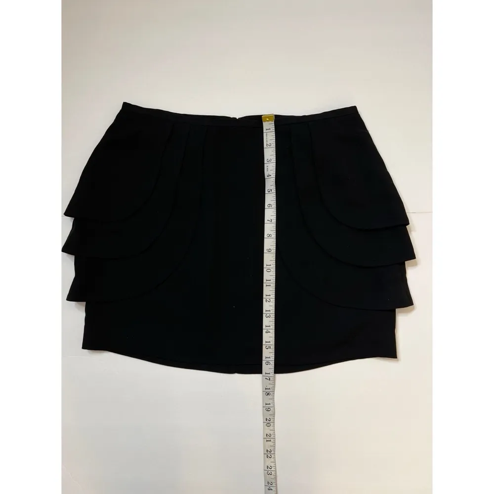 BCBGeneration Black Tiered Layered  Tulip Design Mini Skirt Sz 10 Women - Image 5
