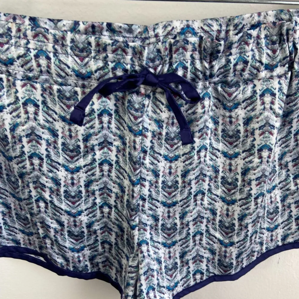 Victoria's Secret Purple, Blue, & White Patterned Sleep Shorts - Image 7