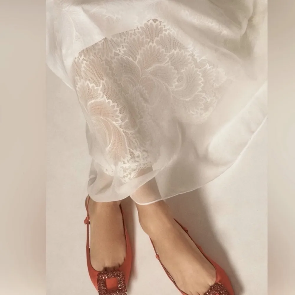 DINGED GEM | NWT | Anthropologie x GEISHA DESIGNS Ivory Lace Overlay Maxi Skirt - Image 6