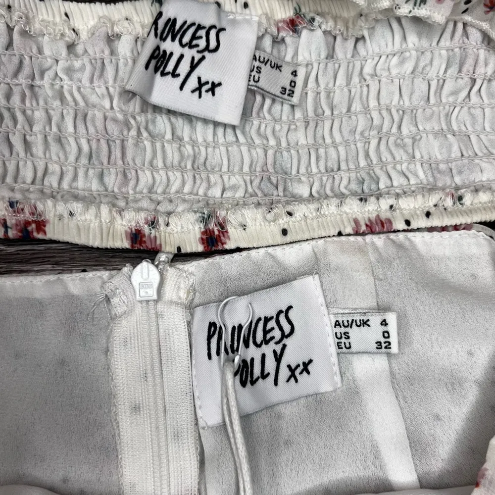 NWT Princess Polly Adelita Floral Two-Piece Set in Off White, Size 0 - Image 8