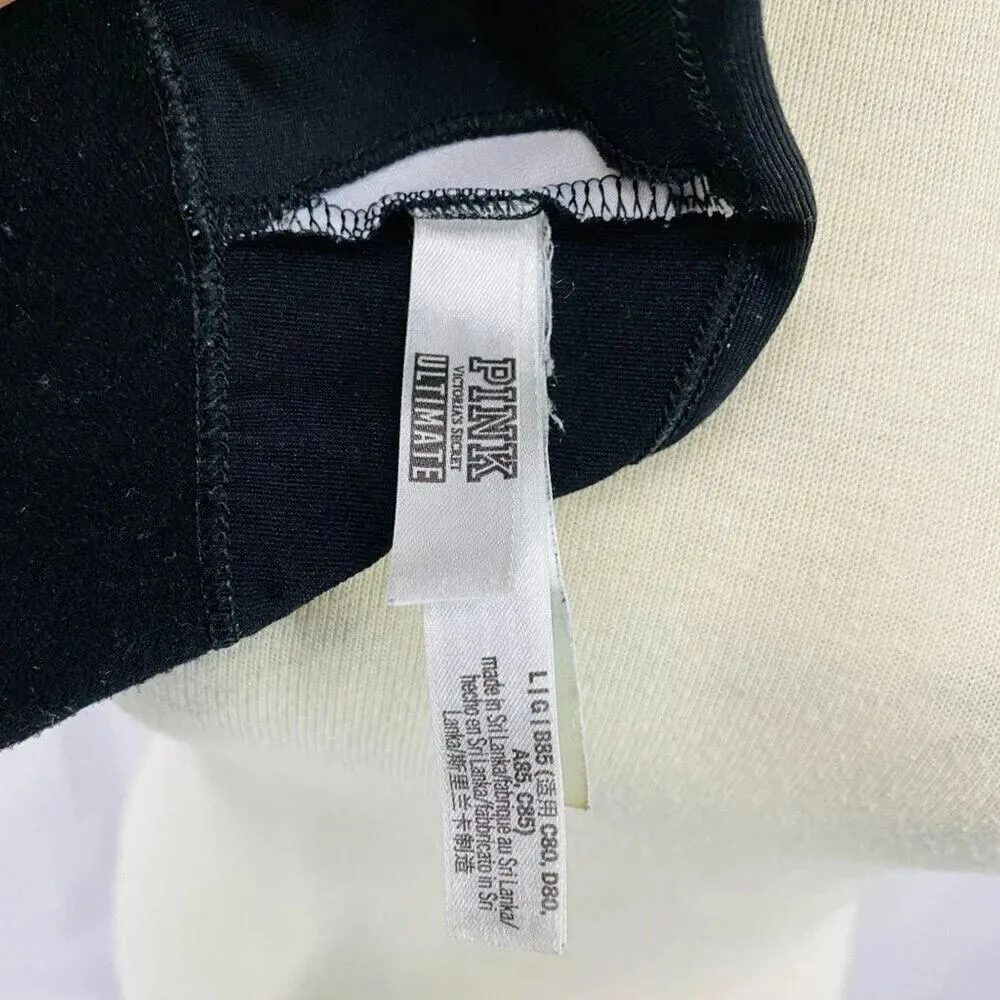 PINK Victoria's Secret Ultimate Lightly Lined Sports Bra Floral Logo Size  Large - Image 6