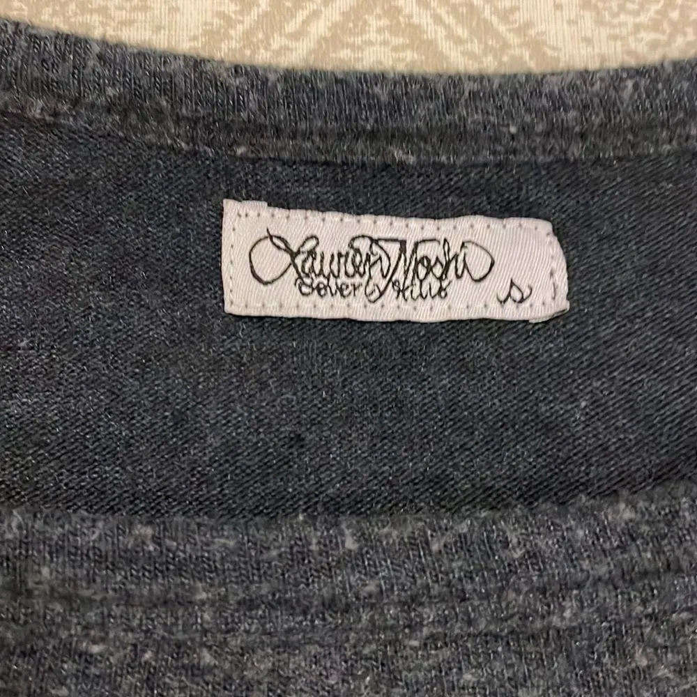 Lauren Moshi Women’s Flag Bull Grey Sweatshirt - Image 3