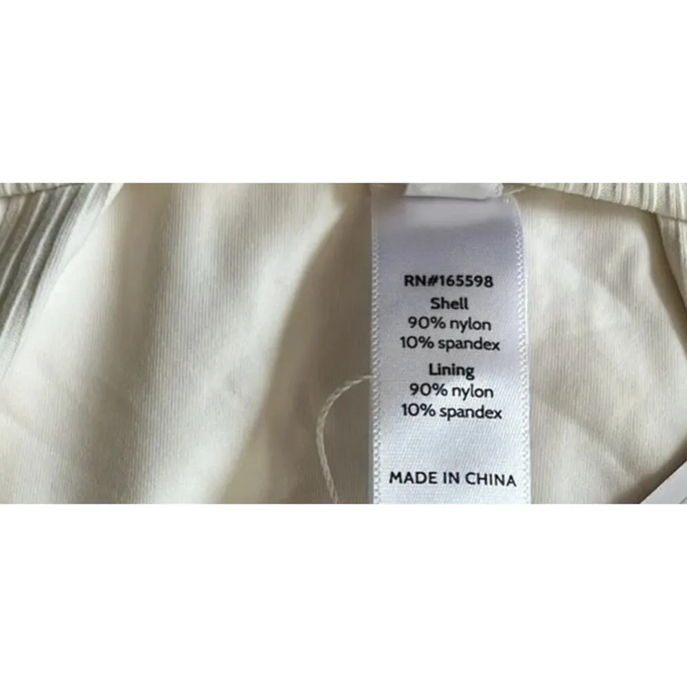 NWT Andie Fiji Corset Back One Piece Swimsuit Removable Cups XL White #2864 - Image 7