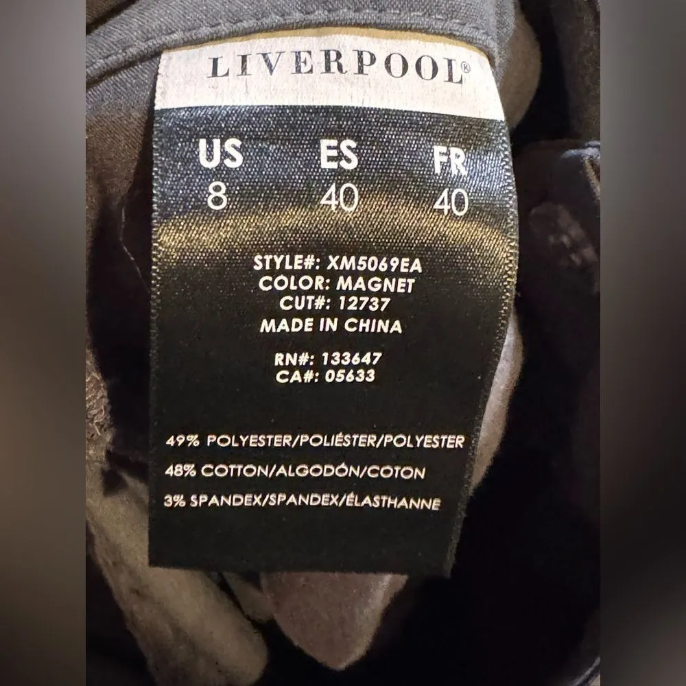 Liverpool‎ Dark gray (magnet) Pants size 8/29 - Image 6