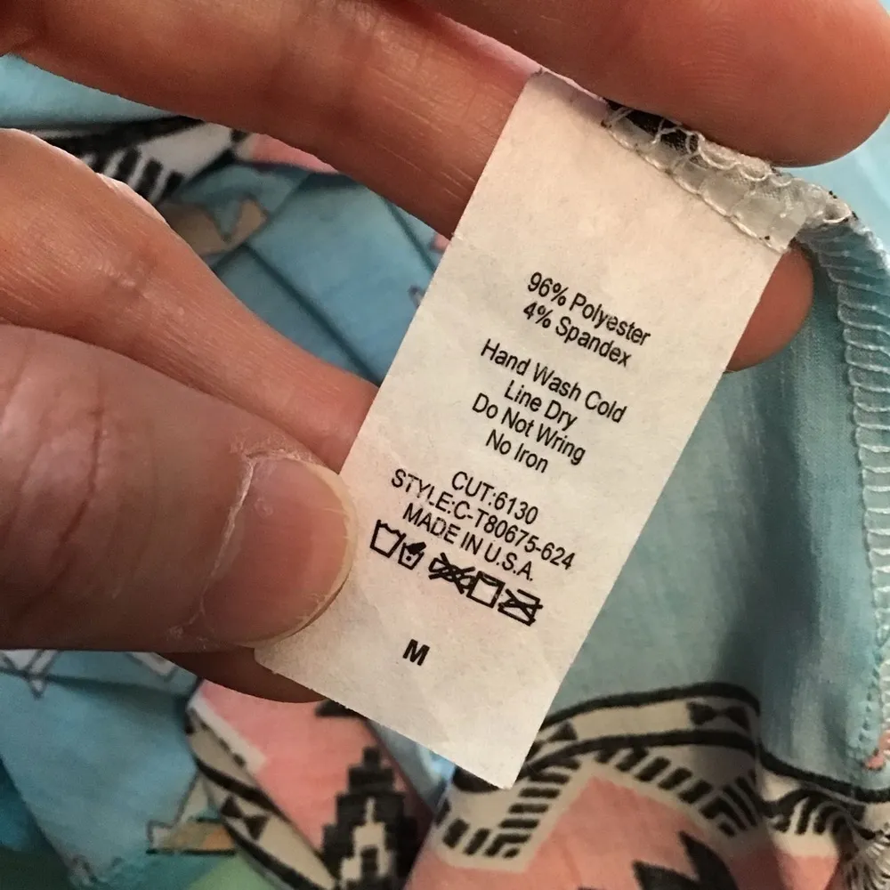 Bright Southwest Vibes Kimono Blue Size M - Image 3