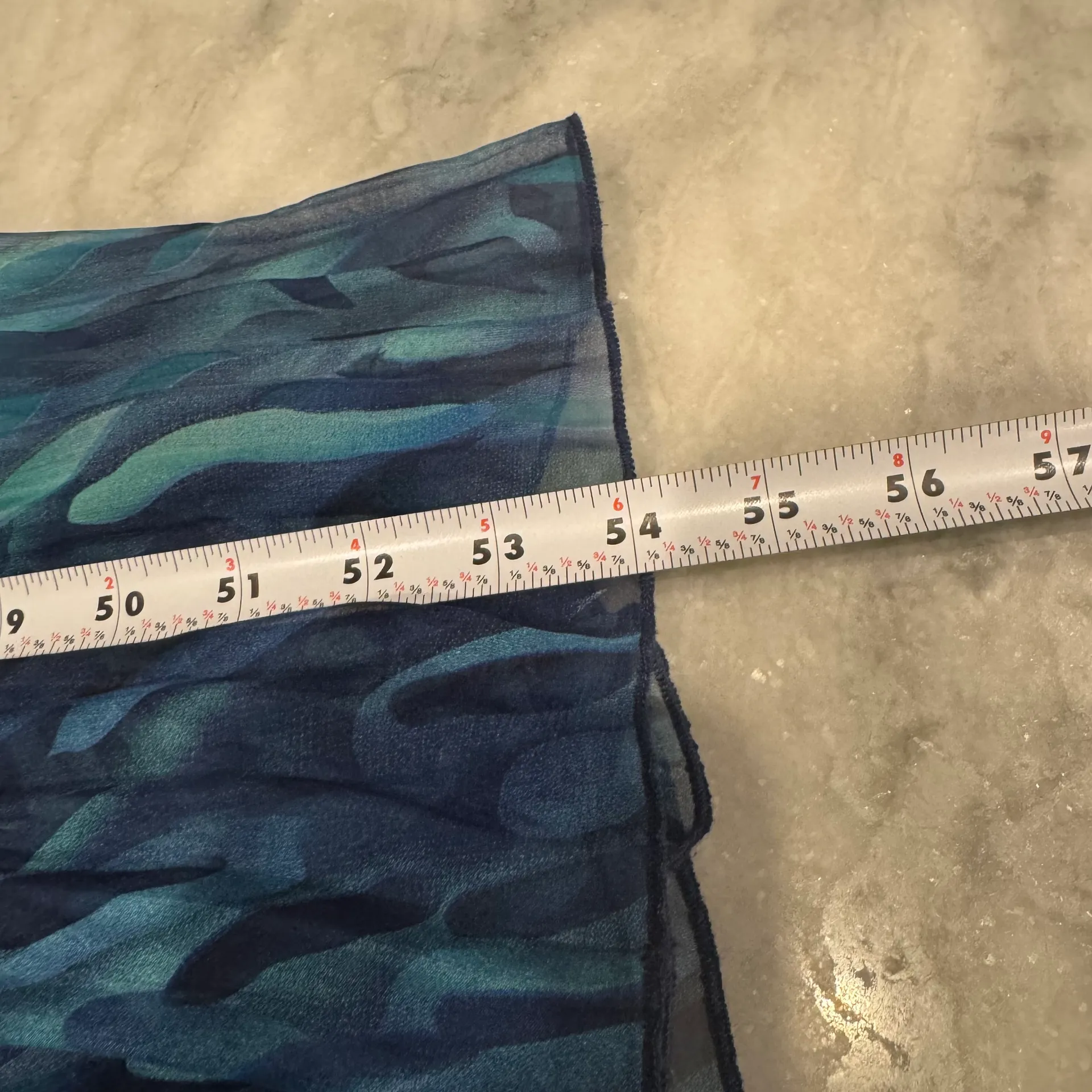 Blue Green Watercolor Maxi Sundress Dress - Image 11