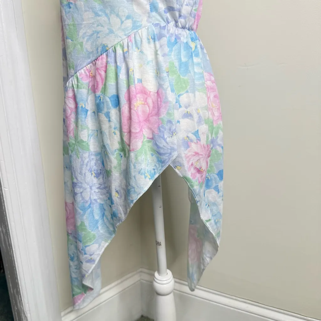 Vintage Petra Fashions Pastel Floral Nightgown Women’s Size Large USA Made Blue - Image 5