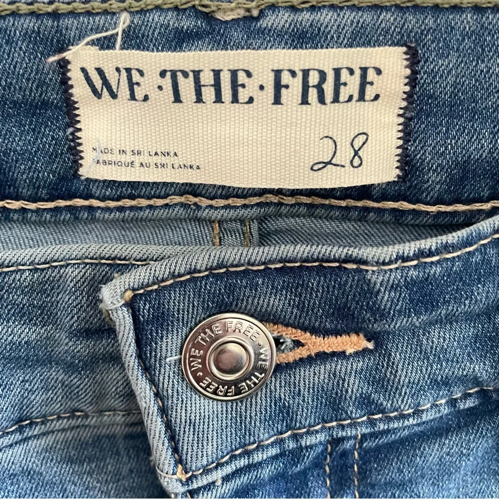 Free People We The Free La Rosa Flare Jeans Bell Bottoms Size 28 - Image 6