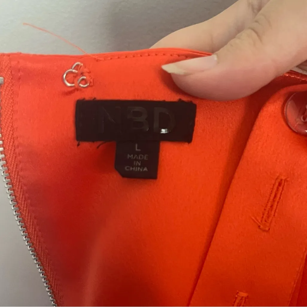 NBD REVOLVE Lina bustier top in orange size large - Image 8