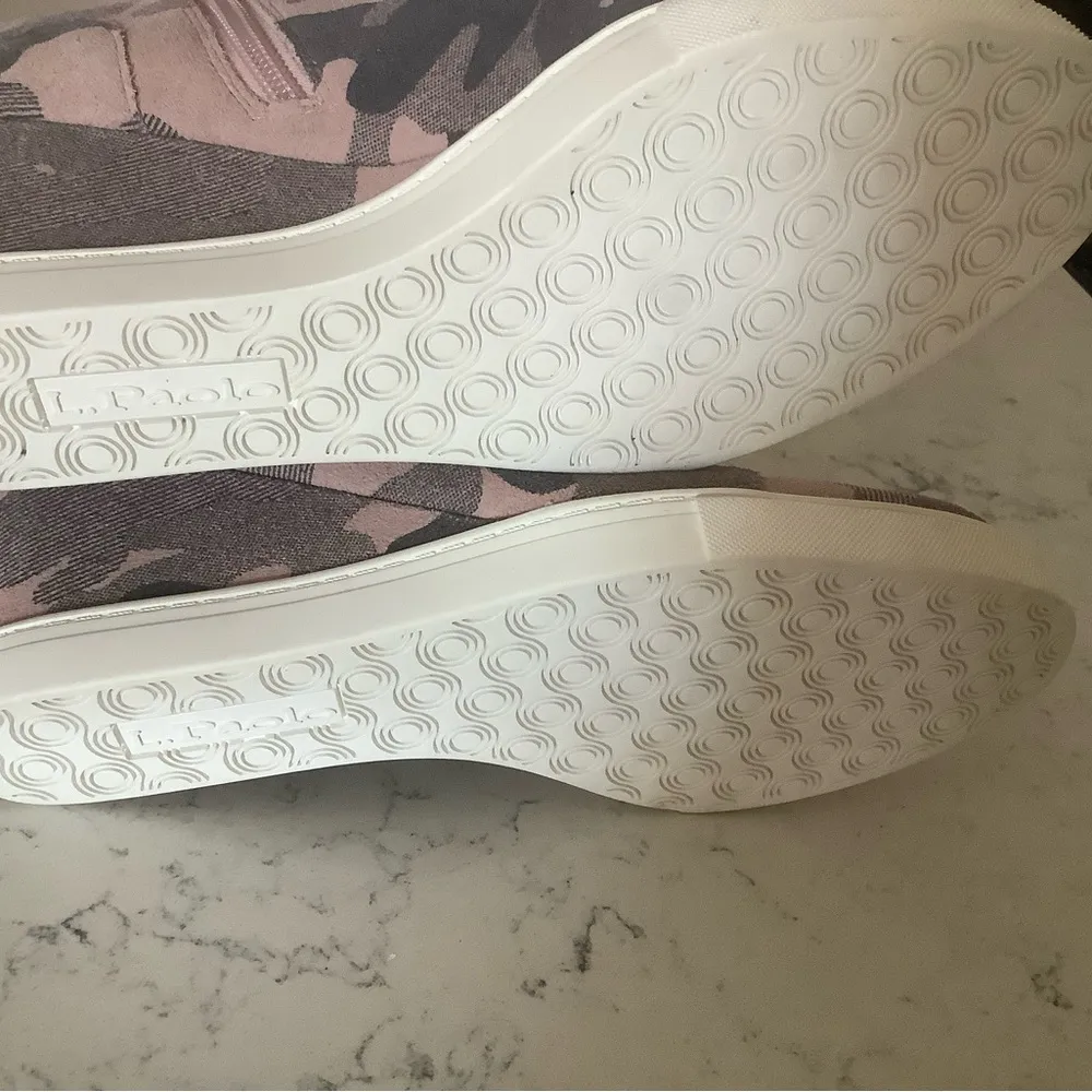 Linea Paolo wedge sneaker shoes size 7 Felicia platform shoes suede camouflage - Image 7