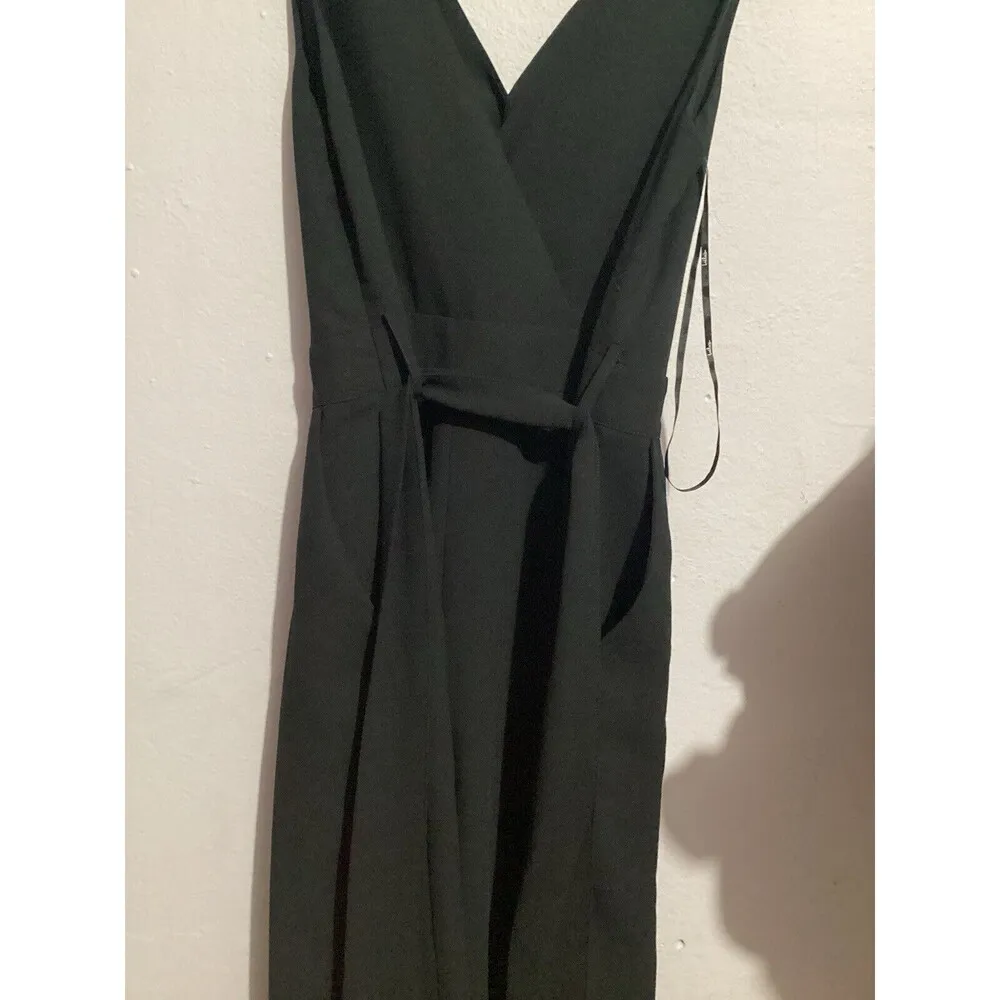 Lulus Statement Of Style Black Sleeveless Wide Leg Tie Waist Jumpsuit S - Image 6