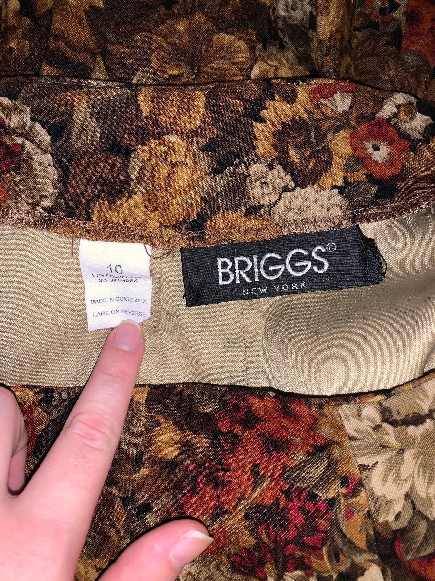 Vintage Midi Skirt Brown Size 10 - Image 4