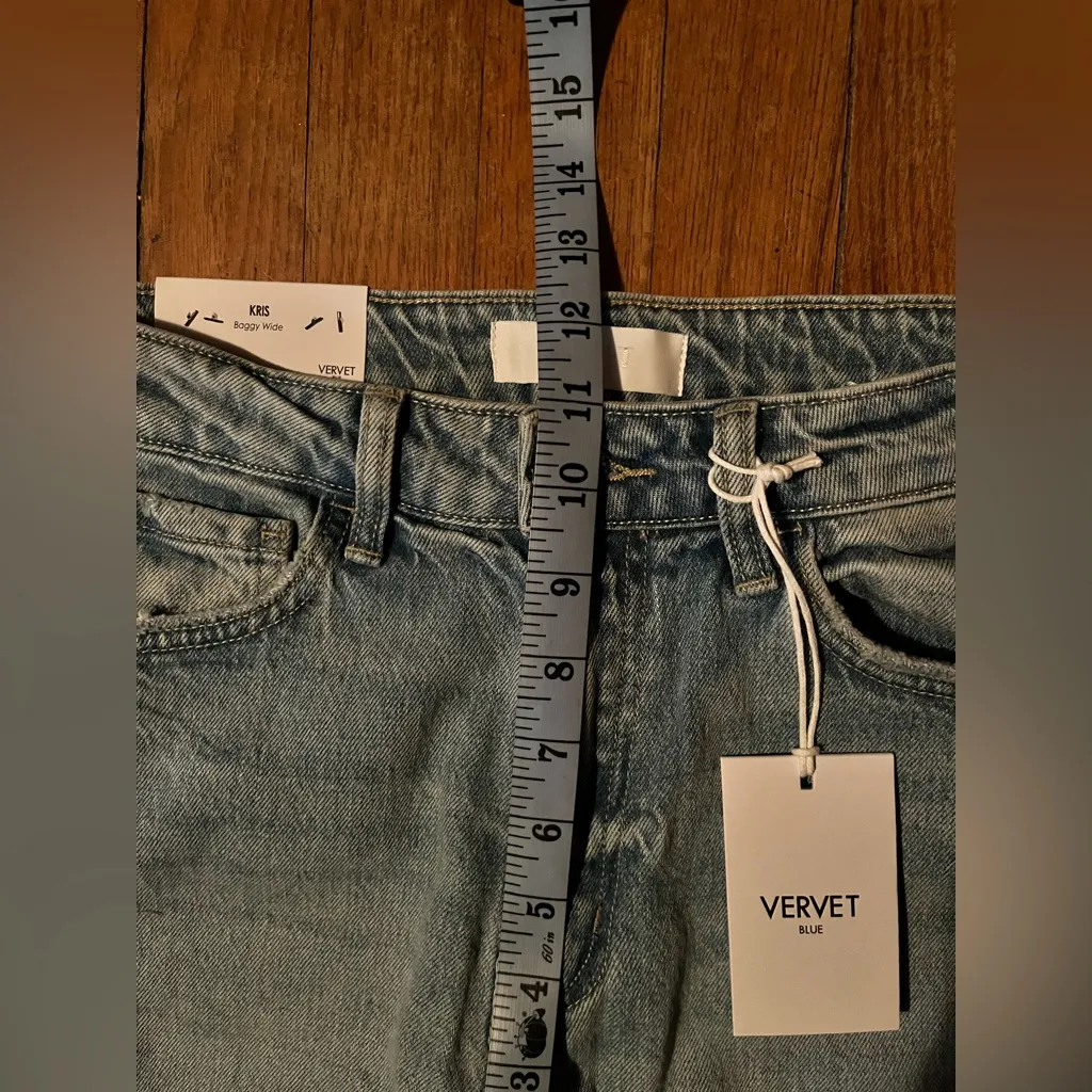 VERVET Kris wide leg baggy jeans size 26 NWT - Image 4