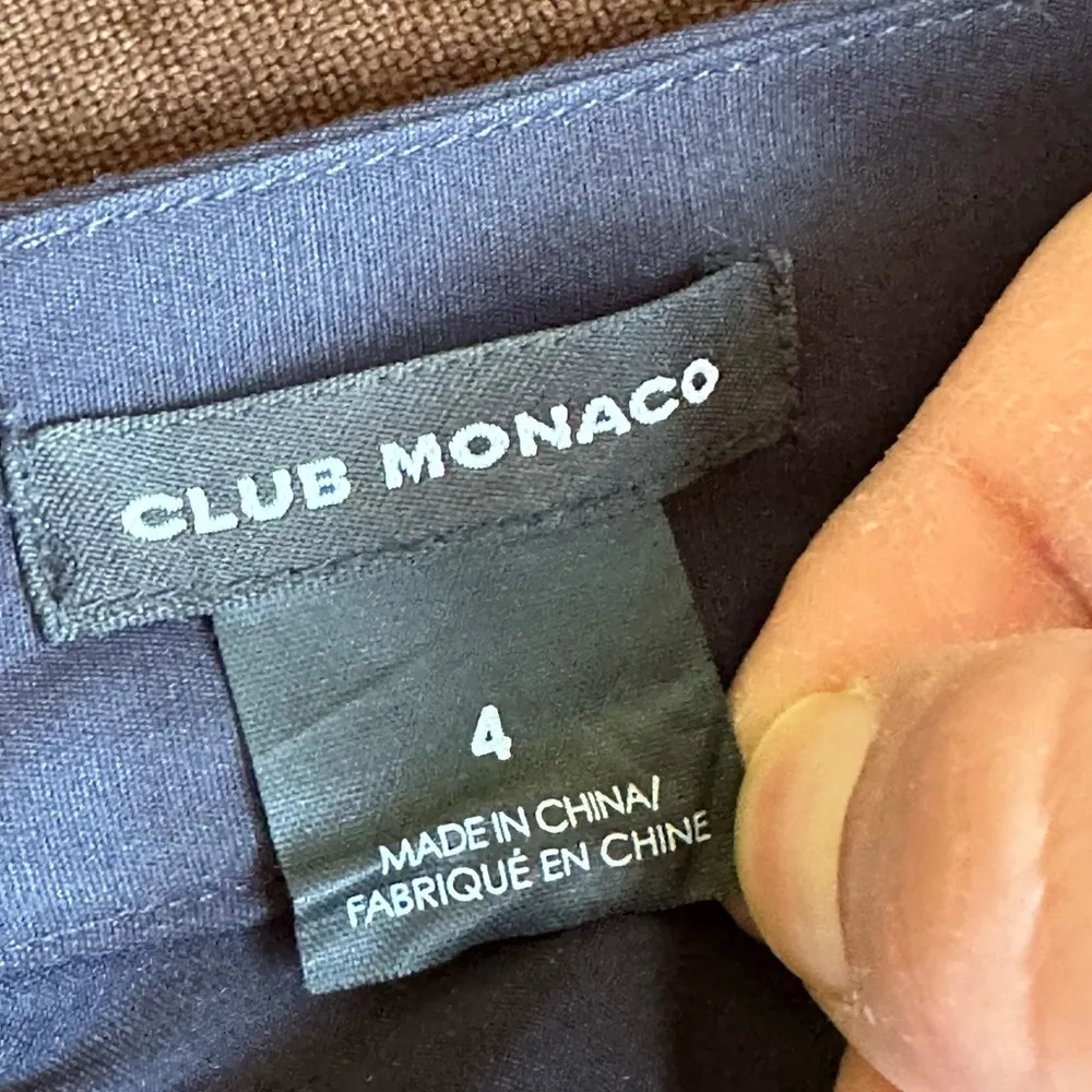 Pencil Sz 8 Blue Pink Paisley Print Knee Length Stretch Line… - Image 8