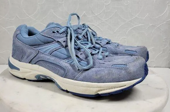 Vionic Classic Walker Sneakers Womens 9 Wide Blue Suede Low Top Walking Shoes - Image 1