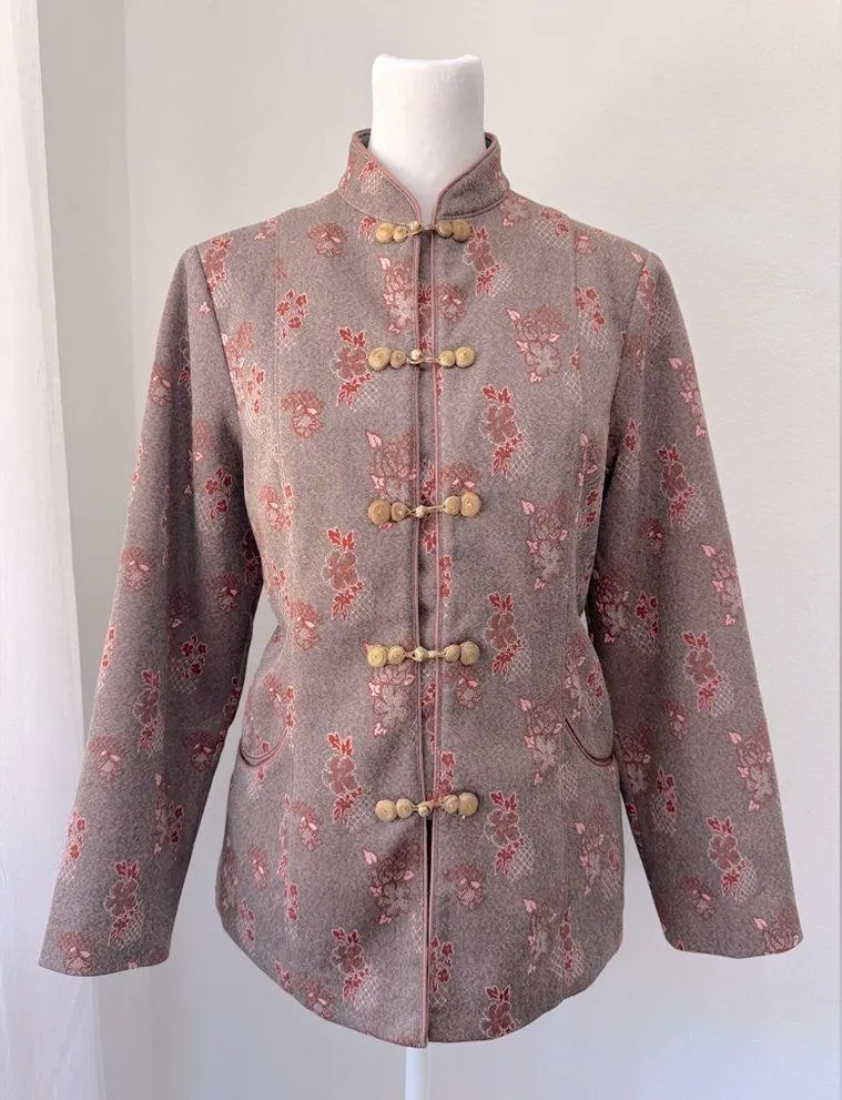 Vintage Oriental Style Jacket Size M - Image 2