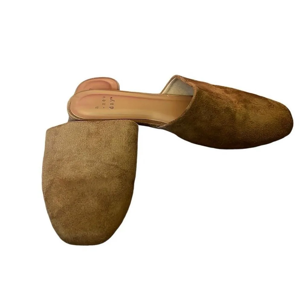 A new day camel brown slide ons - Image 2