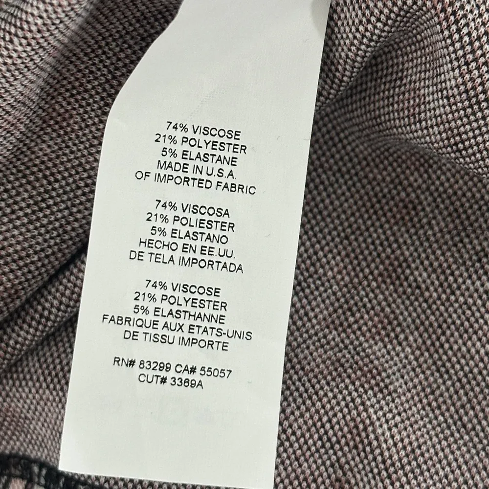 bebe Houndsooth Black/White Midi Formal Short Sleeve Dress NWT - Image 7