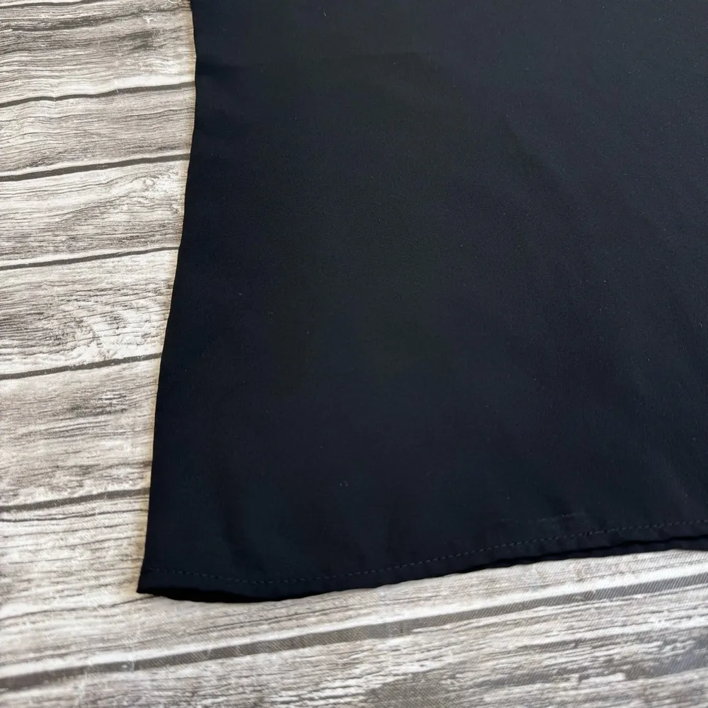 Soprano Womens Blouse Top Shirt Black S SM Small Crew Scoop Neckline Lightweight - Image 5