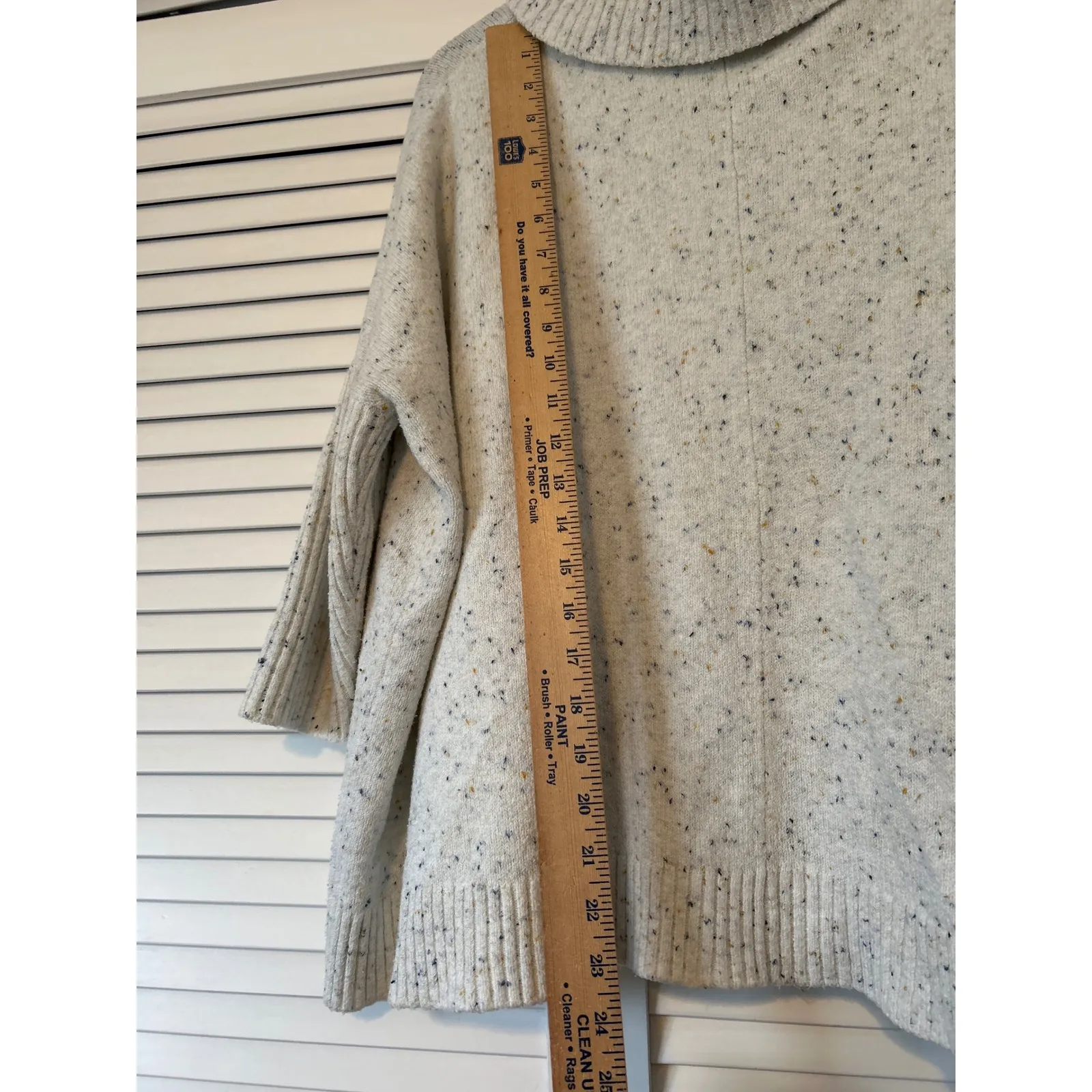 LOFT Speckled Cozy Turtleneck Sweater Women's Size S Oversized - Image 4