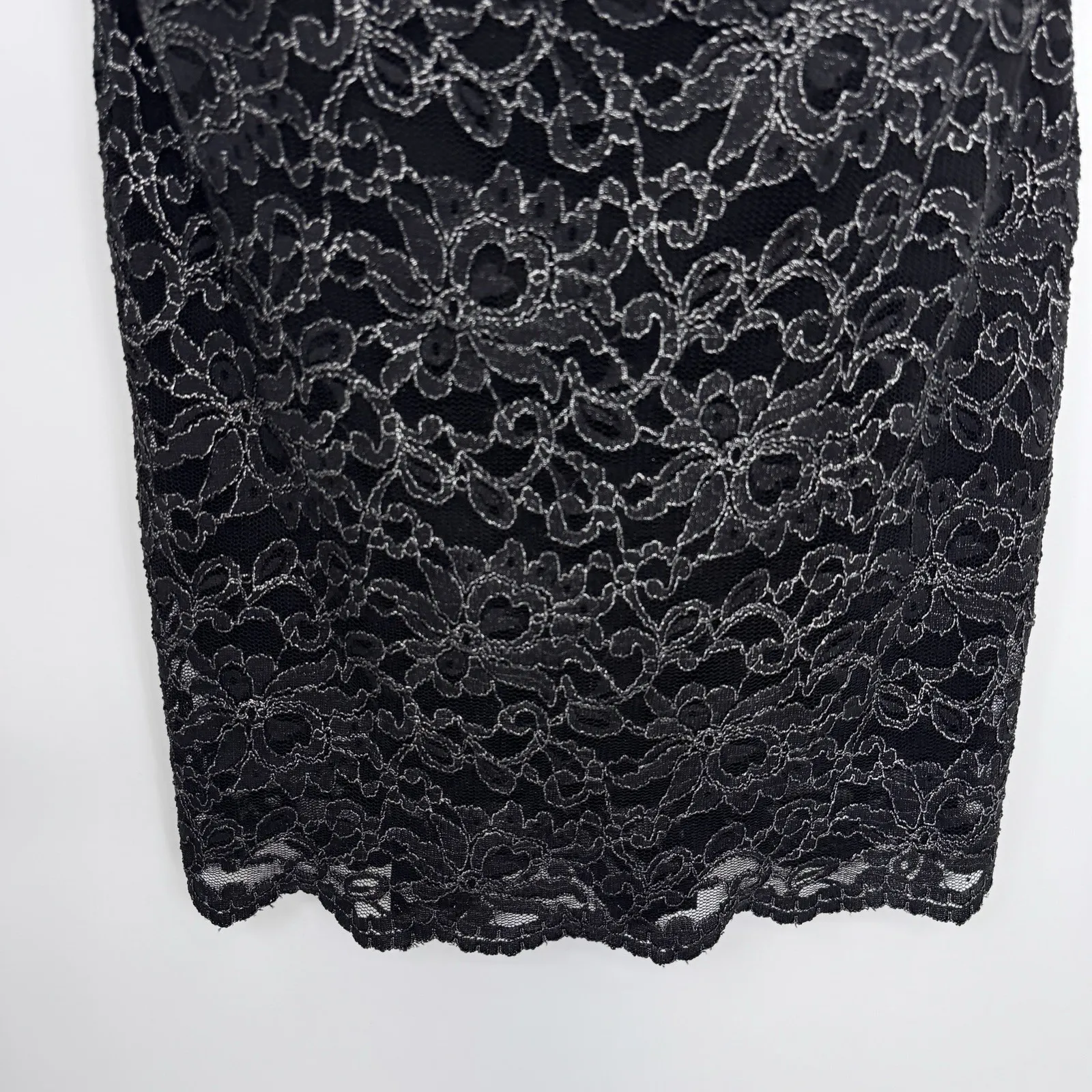 Vintage Y2K G by Guess Dress Womens XL Floral Crochet Overlay Whimsigoth Witchy - Image 4