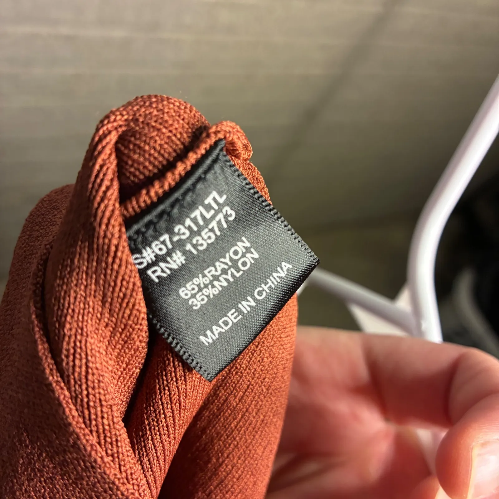 Olivaceous Rust Orange Bell Sleeve Knit Sweater Top Womens Medium - Image 5